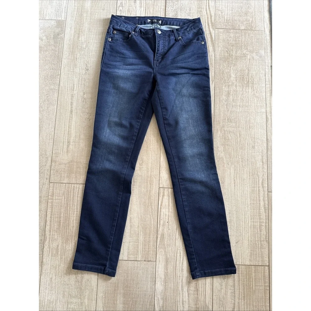 Tru Luxe Denim Jeans Blue Stretch Zip Button Women 27/4
